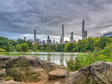 Central Park 'taki gölde, New York City, Manhattan