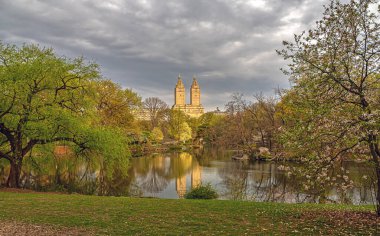 Central Park 'taki gölde, New York City, Manhattan