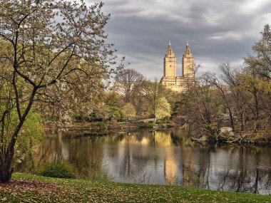 Central Park 'taki gölde, New York City, Manhattan