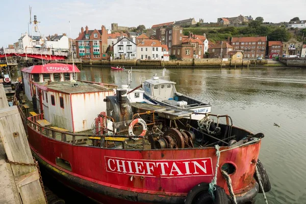 Whitby Großbritannien September 2022 Altes Fischerboot Chieftain Whitby Harbour North — Stockfoto