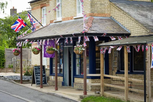 Buckinghamshire June 2022 Exterior Traditional English Butcher Shop Padbury Village — Stock Photo, Image