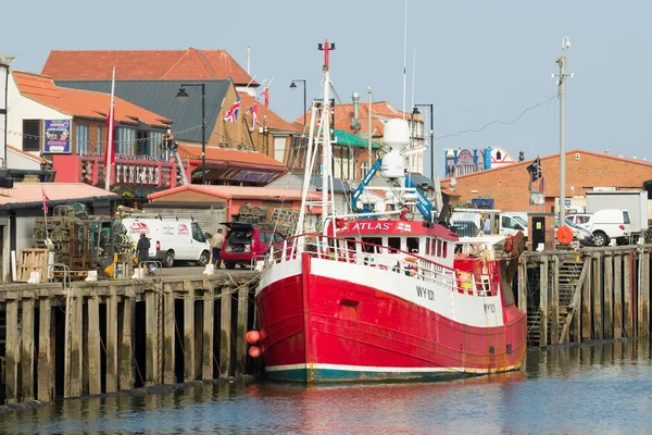 Whitby Regno Unito Settembre 2022 Imbarcazione Pesca Commerciale Attraccata Nel — Foto Stock