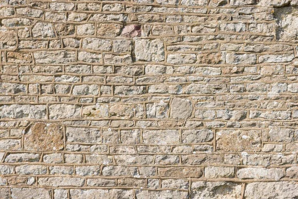 Ancient Stone Wall Pattern Texture Detail Old Church Exterior — Stock Photo, Image