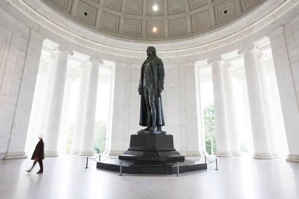 Standbeeld Van Amerikaanse President Thomas Jefferson Jefferson Memorial Monument Washington — Stockfoto