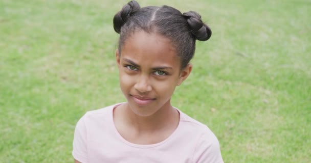 공간과 필드에서 비디오 여학생의 초상화 포용력 초등학교 — 비디오
