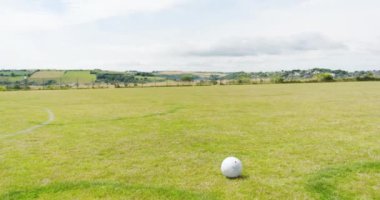 Erkek futbolcular topları tekmeliyor ve sahada siyah ve sarı yelekleri giyiyor. spor, yaşam tarzı, takım çalışması, futbol ve etkinlik