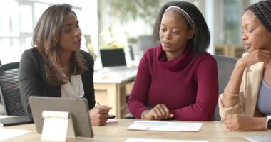 Çeşitli iş arkadaşları masadaki dizüstü bilgisayarla kafa salladıktan sonra Stylus 'a bakma grafiğiyle tableti tıklatıyorlar. İşbirliği, takım çalışması, yenilik, profesyonel, teknoloji, tartışma, analiz