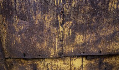 Detail of abandonment and ruin, oxidation due to the passage of time