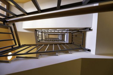 Interior detail of urban construction, access for person