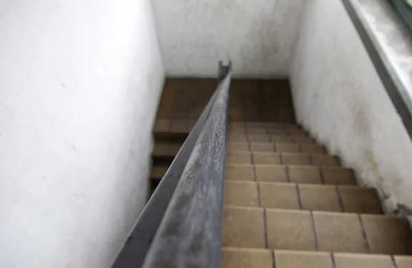 Részlet Régi Lépcsőn Megy Metró Építészet — Stock Fotó
