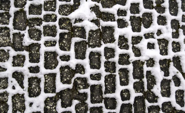 Detail Floor Pedestrians City Snow Ice Winter — Stockfoto