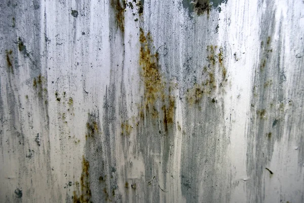 Detail Van Verlaten Ruïneren Een Oude Metalen Beschermingsmuur — Stockfoto