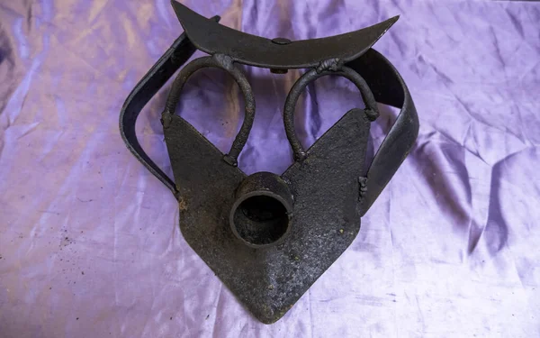 Eiserne Maske Mittelalterliche Inquisition Folter Und Schutz — Stockfoto