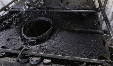 Plastik şişe yağ, geri dönüşüm ve ekoloji kullanıldı