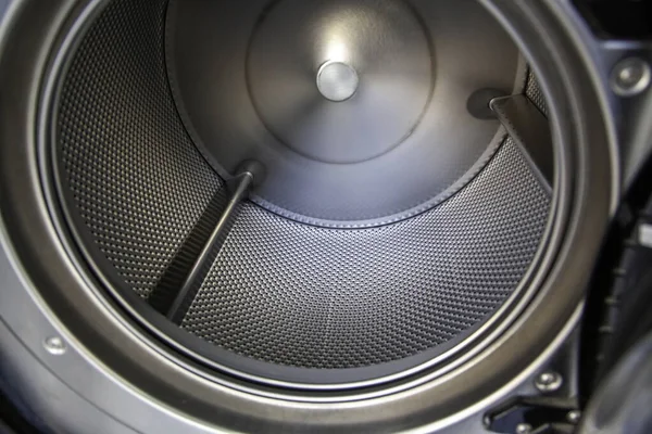 Detail of industrial washing machines, cleaning and care of clothes