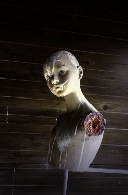 Cadılar Bayramı için korkunç dekorasyonun ayrıntıları, korku.