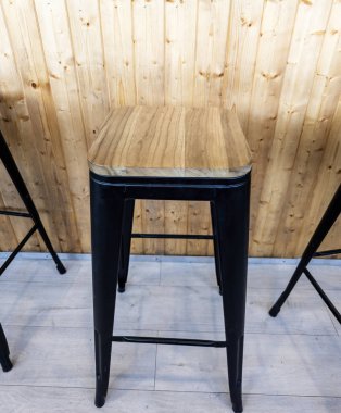 Oturup dinlenmek için modern sandalyelerin ayrıntıları