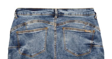 Arka plan Denim kotları beyaz arkaplanda izole edilmiş şekilde kapatılır