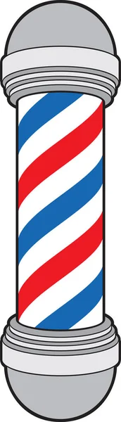Barber Pole Barbershop Salon Vector Illustration — Stock Vector