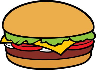 Şeffaf arkaplanda Hamburger PNG resmi