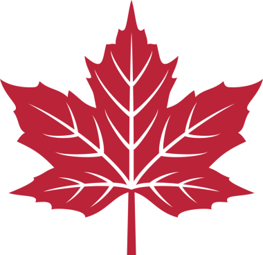 Şeffaf arkaplanda kırmızı akçaağaç yaprağı PNG resmi