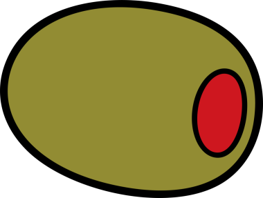 Şeffaf arkaplanda zeytin rengi PNG resmi