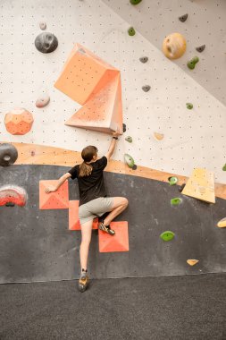 climbing shoes close up photo for indoor bouldering or gym climbing. High quality photo