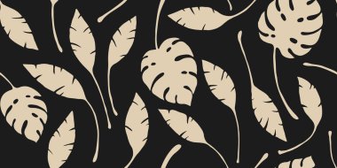 Soyut sanat klasik renkleri tropikal çizgi sanatı geriye pürüzsüz bir arka plan vektörü bırakır. Yapraklı duvar kağıdı tasarımı ve karalama çizimi doğrusal yaprak. Klasik botanik çiçek desenli.