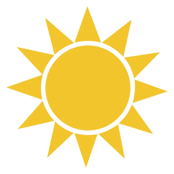 stock vector Sun icon clipart. Vector flat design. Sun star for use as a logo or weather icon.