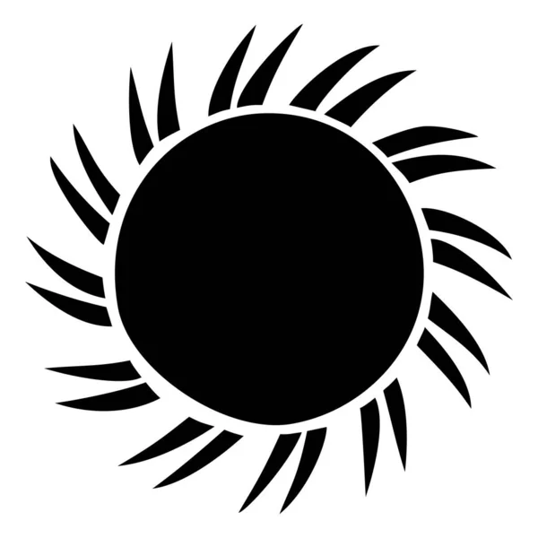 Clipart Icono Del Sol Diseño Plano Vectorial Sol Estrella Para — Vector de stock