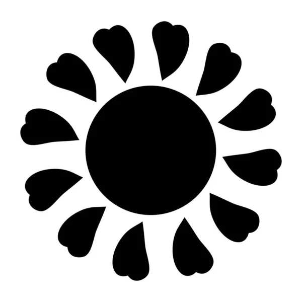 Sun Icon Clipart Vector Flat Design Sun Star Use Logo — Stock Vector