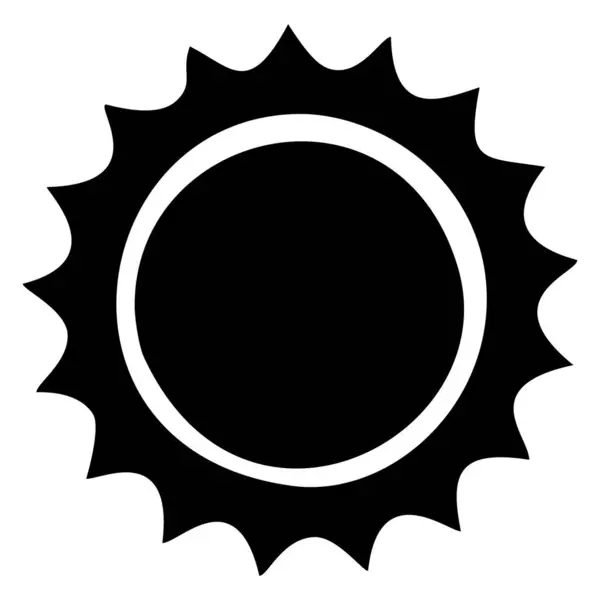 Clipart Icône Soleil Design Plat Vectoriel Étoile Solaire Utiliser Comme — Image vectorielle