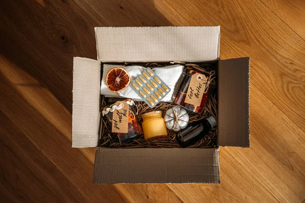 Care package, gift box for a sick friend. Get Well Soon Gifts for adults, Care Package Get Well Soon Gift Basket for Sick Friends. Feel Better Gifts, Thinking of You, Encouragement Cheer Up Gifts.