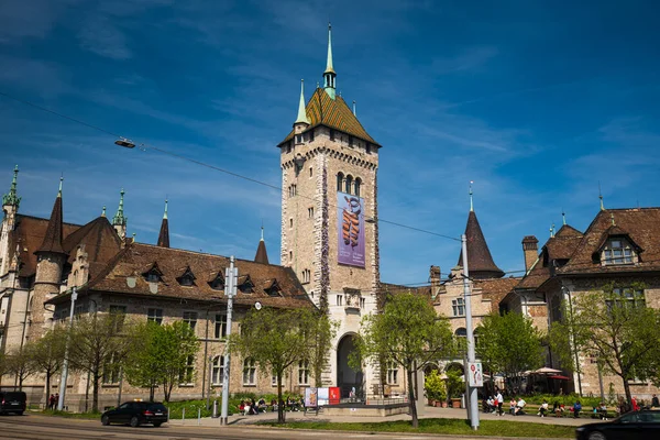 stock image Swiss national museum or Landesmuseum in Zurich city Switzerland.