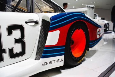 14-09-2024, Stuttgart, Germany. Porsche Museum. 1978 Martini racing, type 935 Le Mans race car known as Moby Dick. clipart