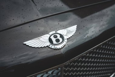 08-06-2025, Kempttal, İsviçre. Bentley kaput veya kaput amblemi veya rozet. Tepeden tırnağa, detaylı çekim, insan yok.