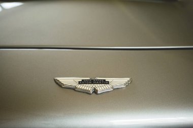 08-06-2025, Kempttal, Switzerland. Genç bir arabanın kaputu ya da kaput amblemi ya da rozeti. Tepeden tırnağa, detaylı çekim, insan yok.