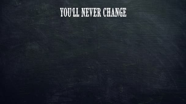 Nunca Cambiarás Vida Hasta Que Cambies Algo Motivación — Vídeos de Stock