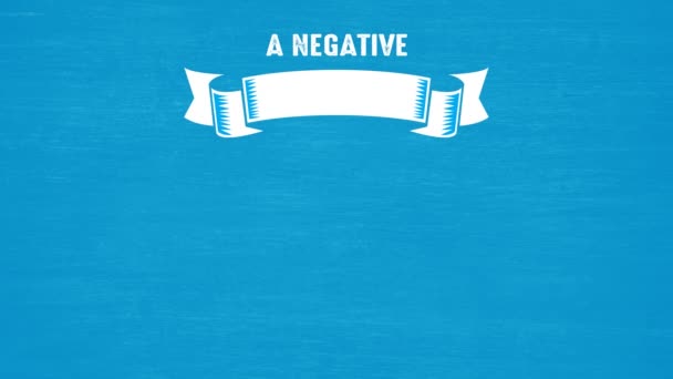 Una Mente Negativa Nunca Dará Una Vida Positiva Motivación Cita — Vídeo de stock