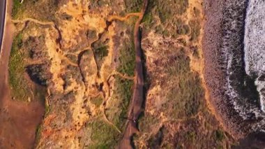 Bluff Cove 'un yukarıdan aşağıya doğru görüntüsü