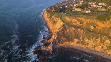 Düz Kaya Noktası hava yörüngesi altın saatte