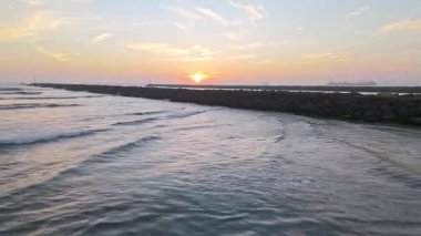 Gün batımında San Gabriel Nehri İskelesi 'nin hava durumu