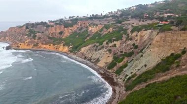 Bluff Cove 'un havadan çekilmiş vinç görüntüsü