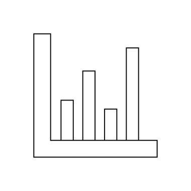 Beyaz arkaplanda yazı tipleri, dikdörtgenler, paralel çizgiler ve markalaşma gibi elementlerin yer aldığı bir çubuk grafiği içeren siyah beyaz bir illüstrasyon