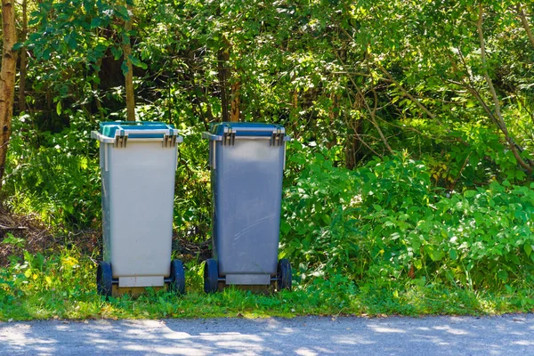 Two Big Garbage Bins Outdoors — Stock Photo, Image