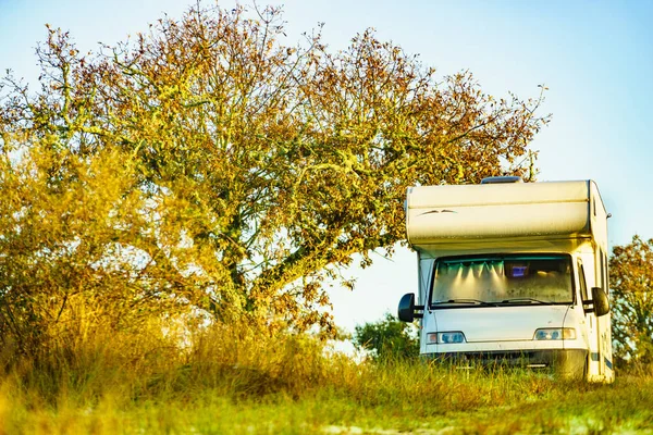 Caravan Camping Nature Portugal Camper Trip — Stock Photo, Image