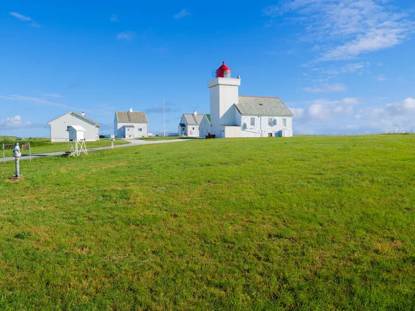 Coastal Landscape Obrestad Lighthouse South Norway Norwegian National Tourist County — Stock Photo, Image