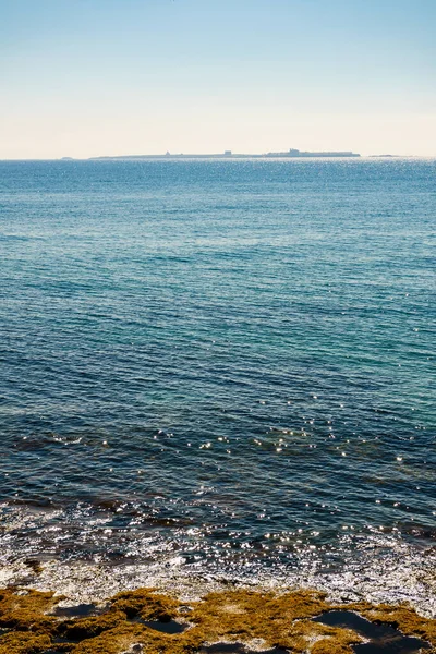 Güney Spanya Kıyı Manzarası Costa Blanca Akdeniz Kıyısı Santa Pola — Stok fotoğraf