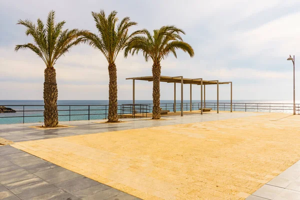 西班牙Mazarron Murcia岛Plana镇 海滨散步区 旅游胜地 — 图库照片