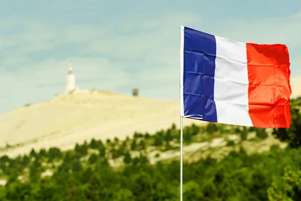 Toppmöte Mont Ventoux Bergsområde Provence Södra Frankrike — Stockfoto